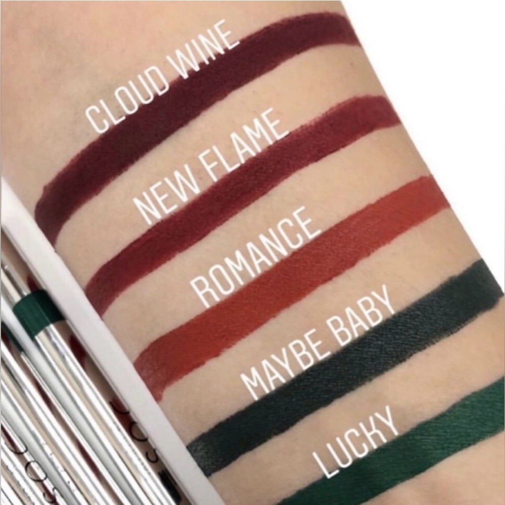 DUO 2 Dose of Colors Eye Liners in Shades New Flame & Cloud Wine Full Size NIB